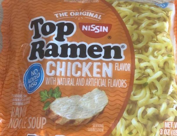 Фото - Top Ramen chicken flavor Nissin