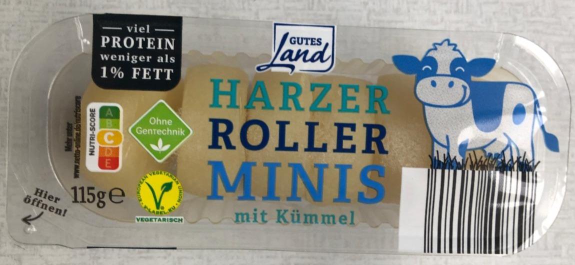 Фото - Сир Harzer Roller Minis з кмином Gutes Land