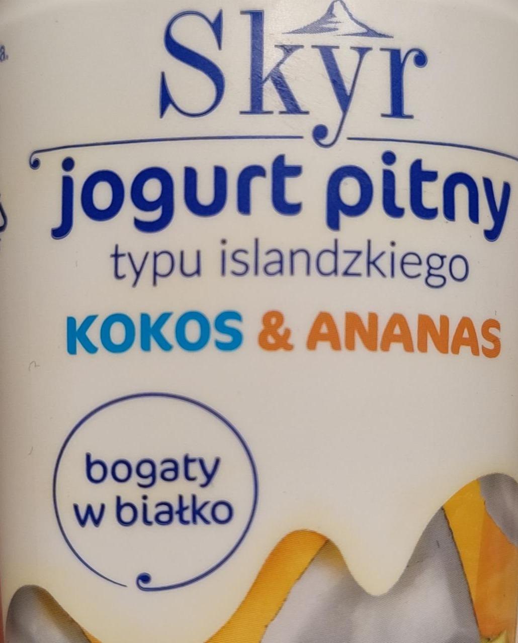 Фото - Jogurt pitny Skyr kokos-ananas Piątnica