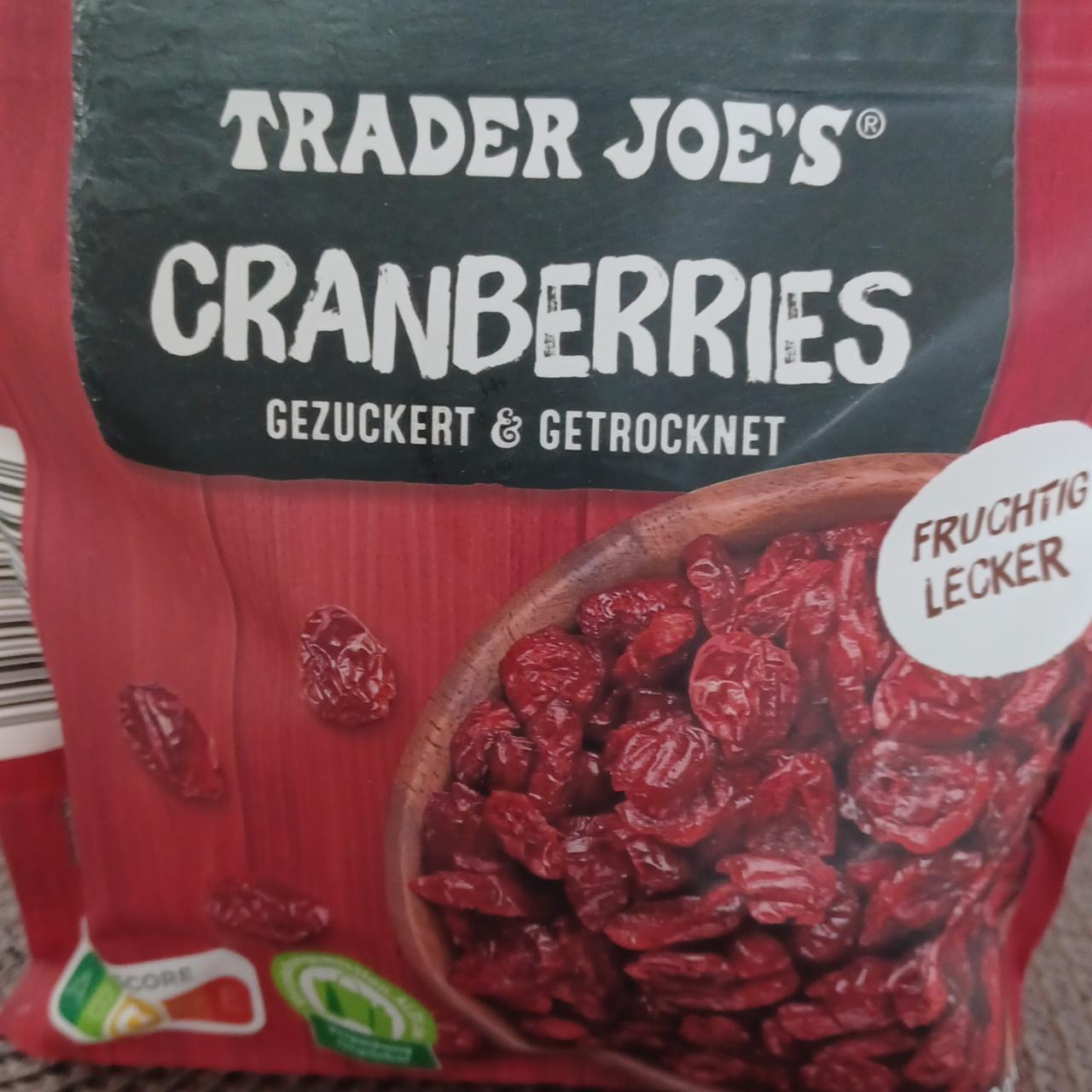 Фото - Журавлина сушена Cranberries Trader Joe's