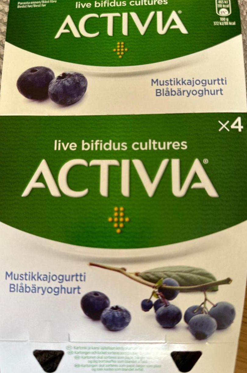 Фото - Mustikkajogurtti Activia