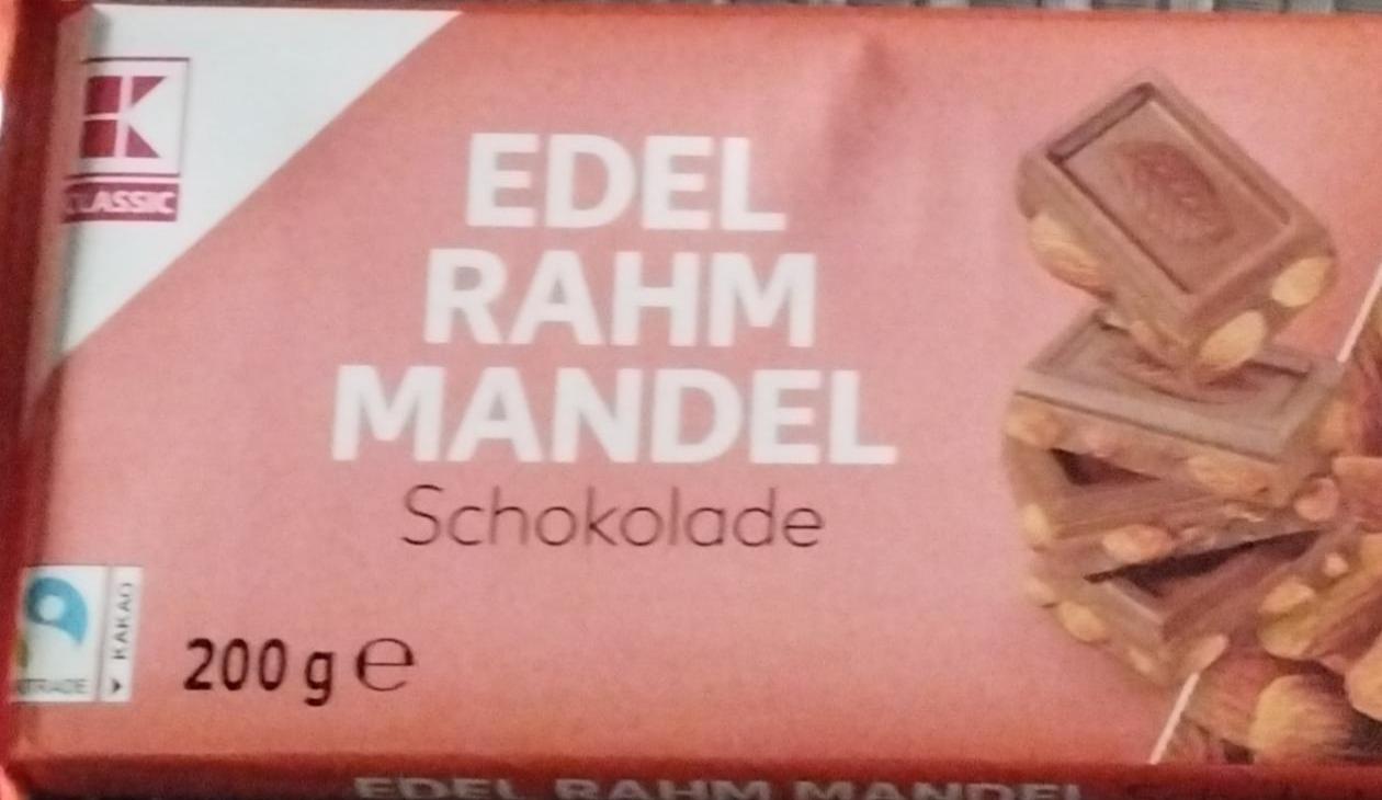 Фото - Edel Rahm Mandel Schokolade K-Classic