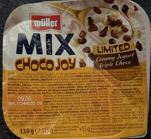 Фото - Mix Choco Joy Creamy Jogurt Triple Choco Müller