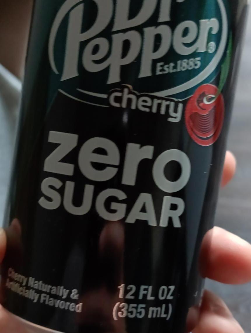 Фото - Dr pepper cherry zero sugar