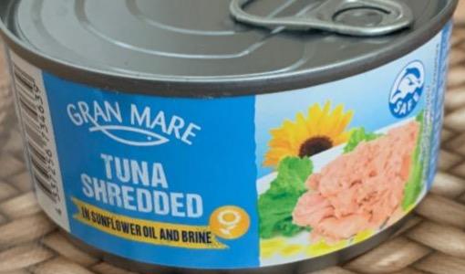 Фото - Tuna shredded in sunflower oil and brine Gran Mare