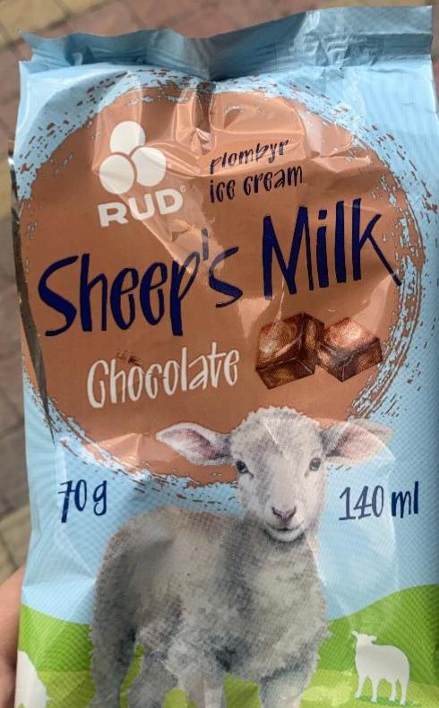 Фото - Морозиво пломбір з овечого молока у вафельному стаканчику Sheep's Milk Chocolate Rud Рудь