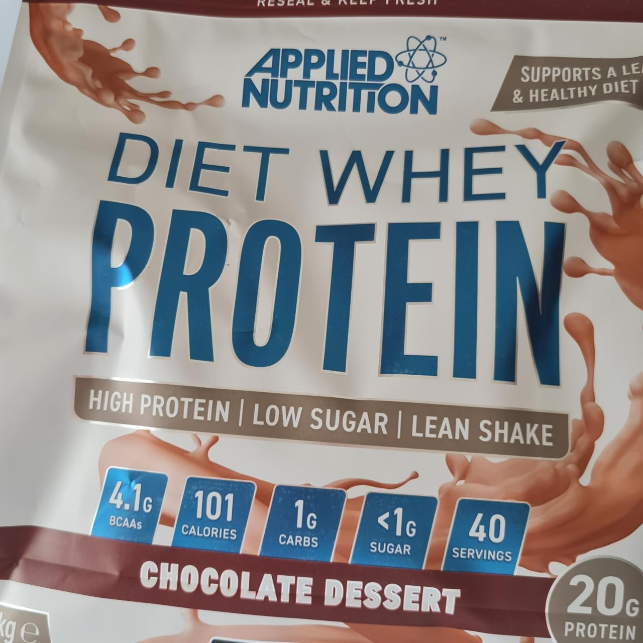 Фото - Diet Whey Protein Chocolate dessert Applied nutrition