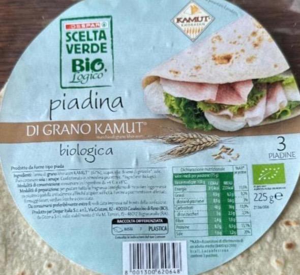 Фото - Piadina di grano kamut biologica DeSpar