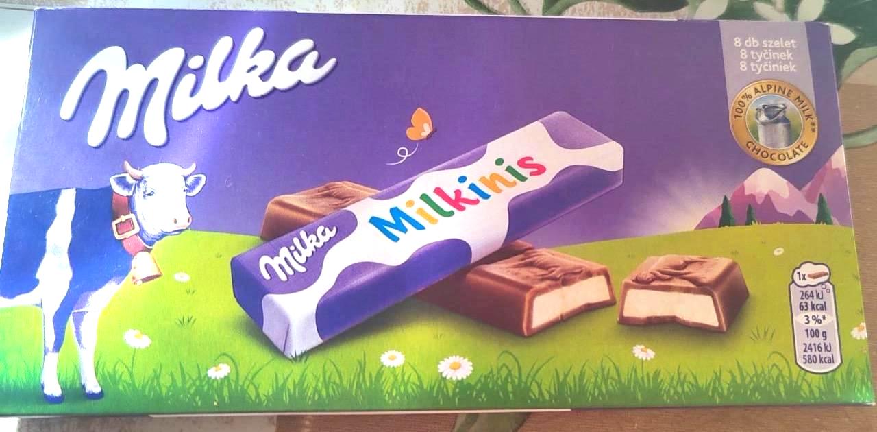 Фото - Шоколад молочний з молочною начинкою Milkinis Milka