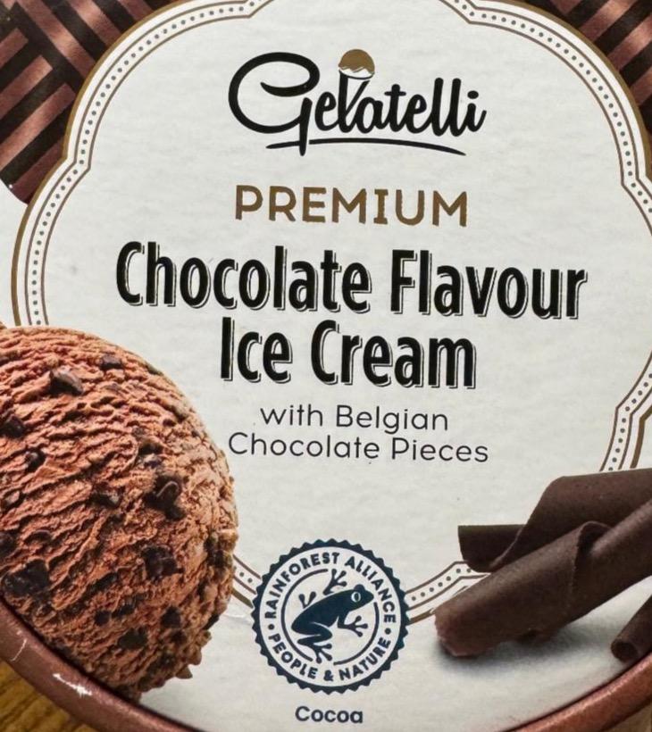 Фото - Chocolate flavour ice cream with Belgian chocolate pieces Gelatelli