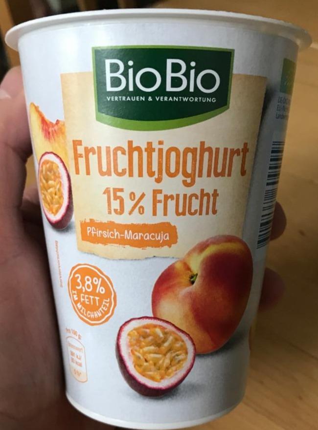 Фото - Fruchtjoghurt 15% Frucht Pfirsich-Maracuja BioBio