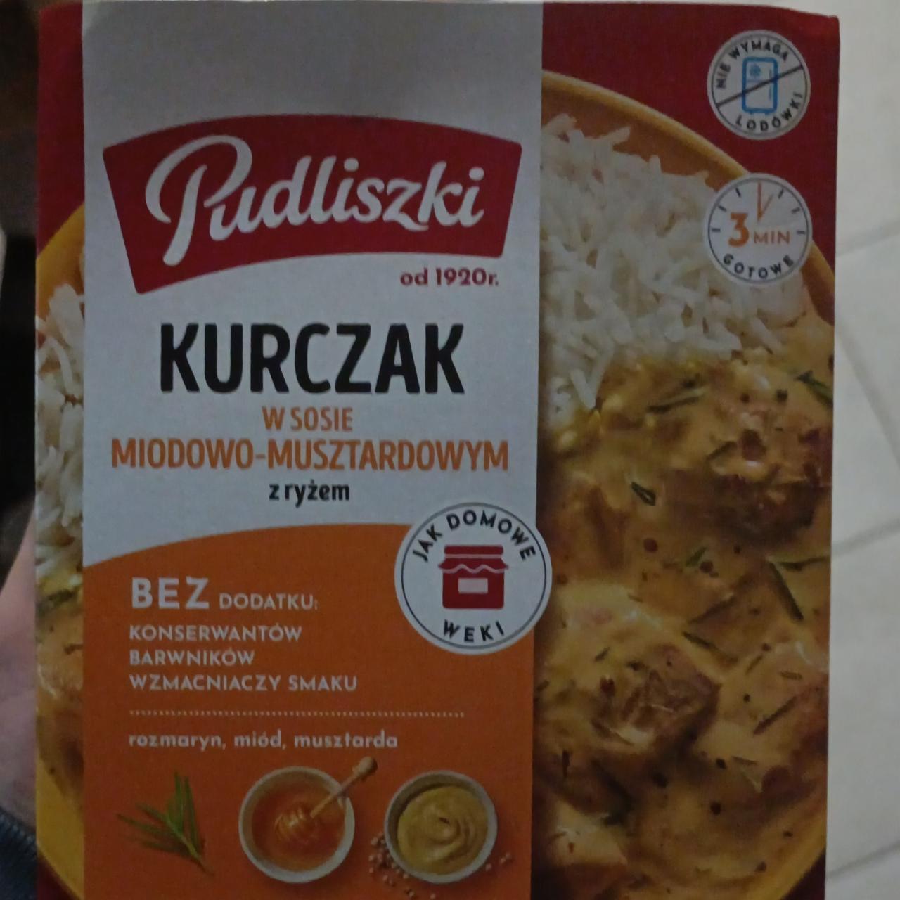 Фото - Kurczak w sosie miodowo-musztardowym z ryzem Pudliszki