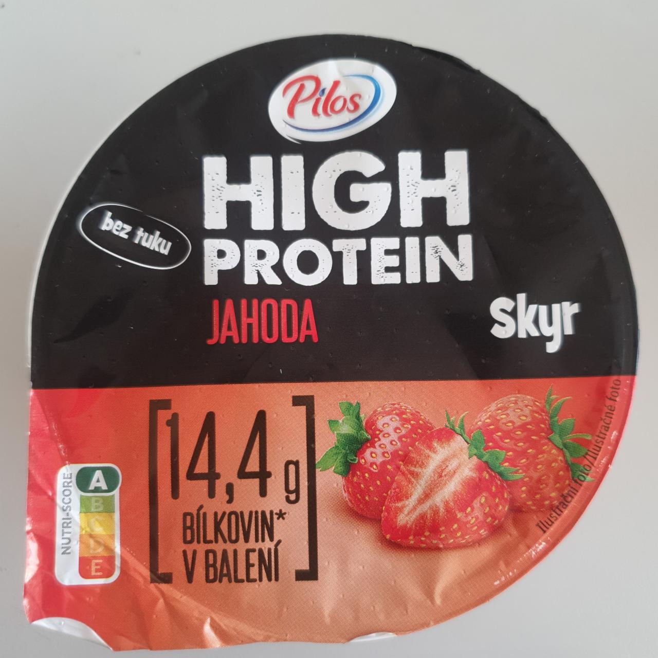 Фото - High protein jahoda skyr bez tuku Pilos