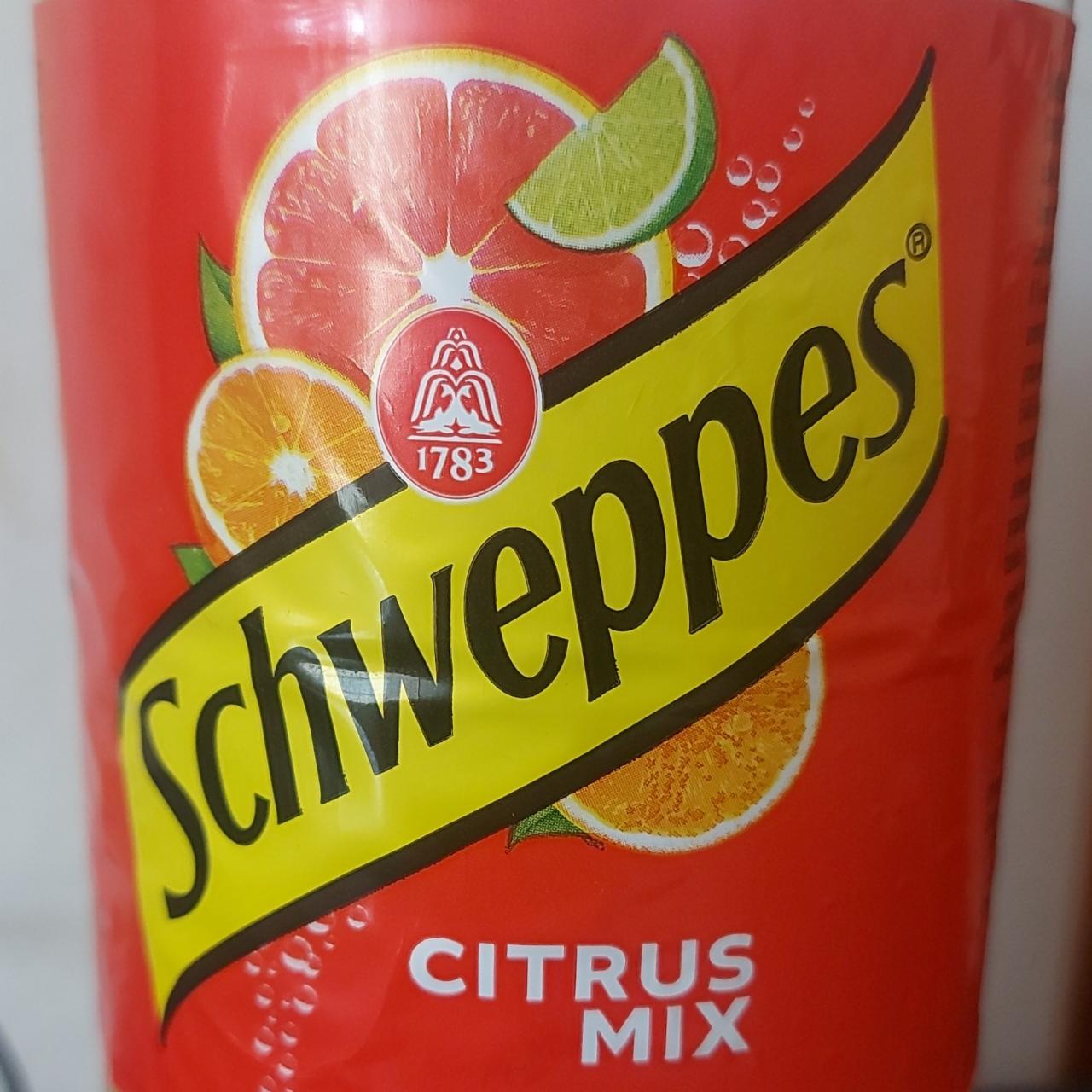 Фото - Напій безалкогольний газований Цитрусовий мікс Schweppes