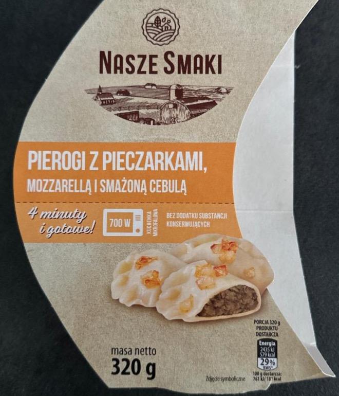 Фото - Pierogi z pieczarkami mozzarellą i smażona cebula Nasze Smaki