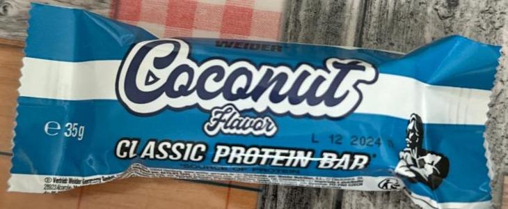 Фото - Coconut flavor classic protein bar Weider