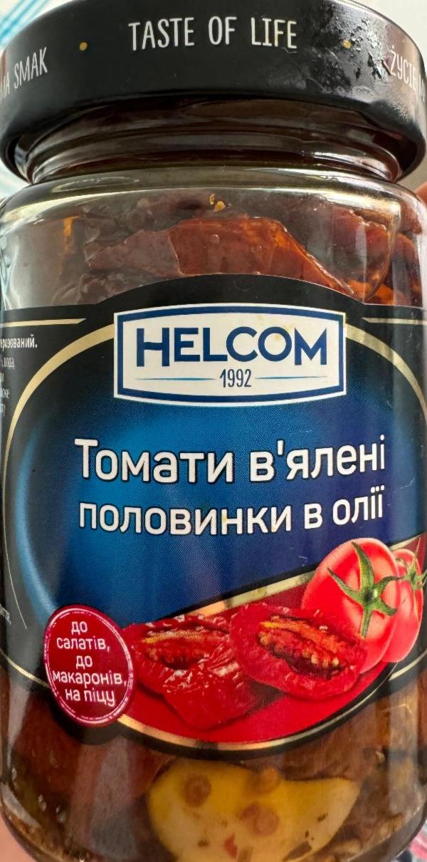 Фото - Томати в'ялені половинки в олії Helcom