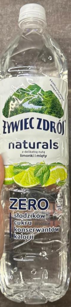 Фото - Naturals limonki i miety Zywiec zdrój