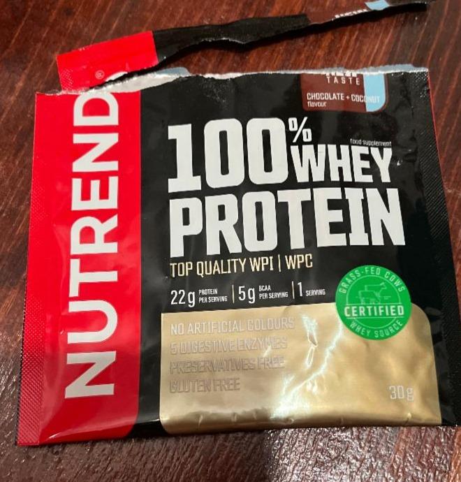 Фото - Протеїн 100% Whey Protein Chocolate + Coconut Nutrend