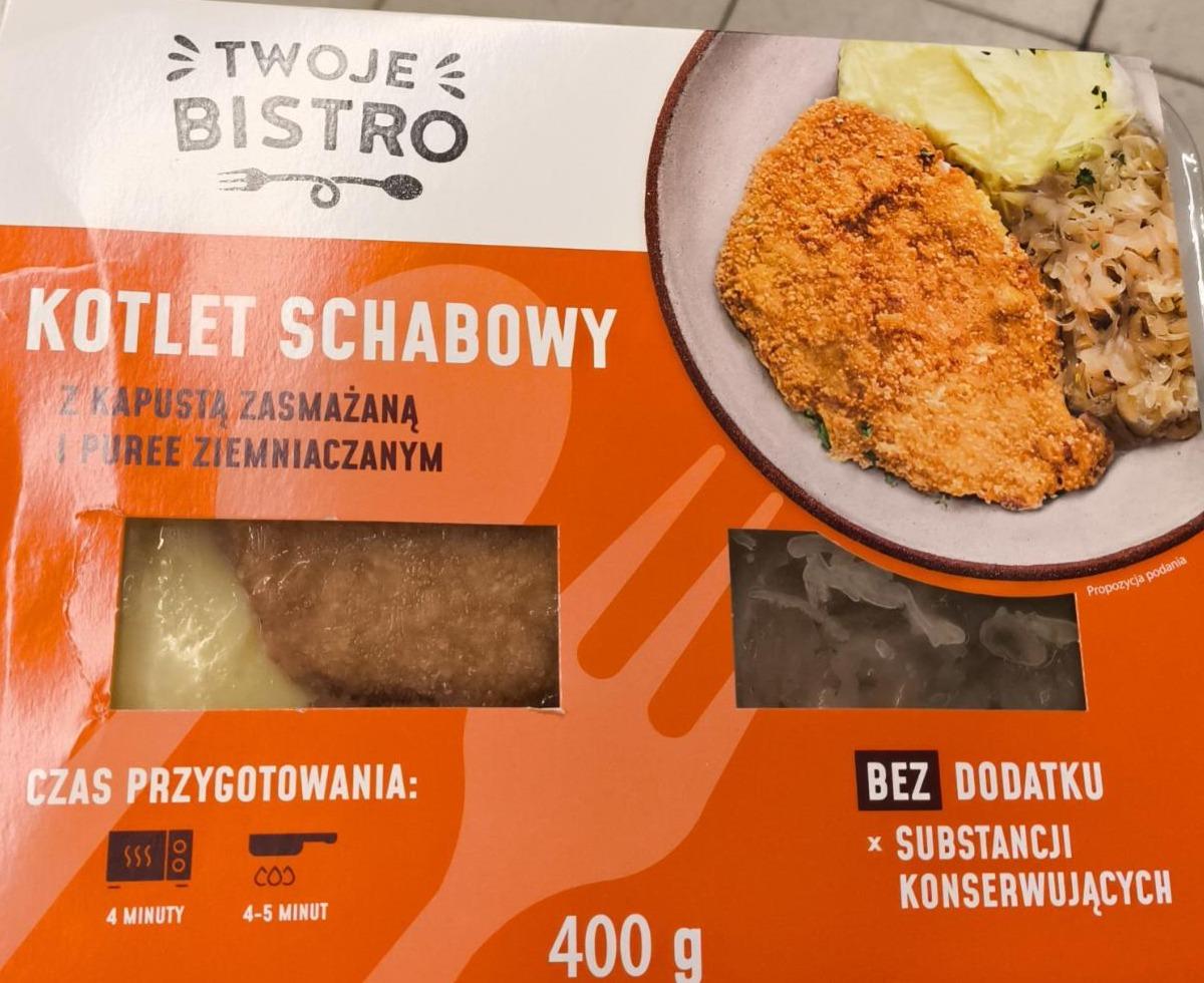 Фото - Kotlet schabowy z kapustą zasmażaną i puree ziemniaczane Twoje bistro