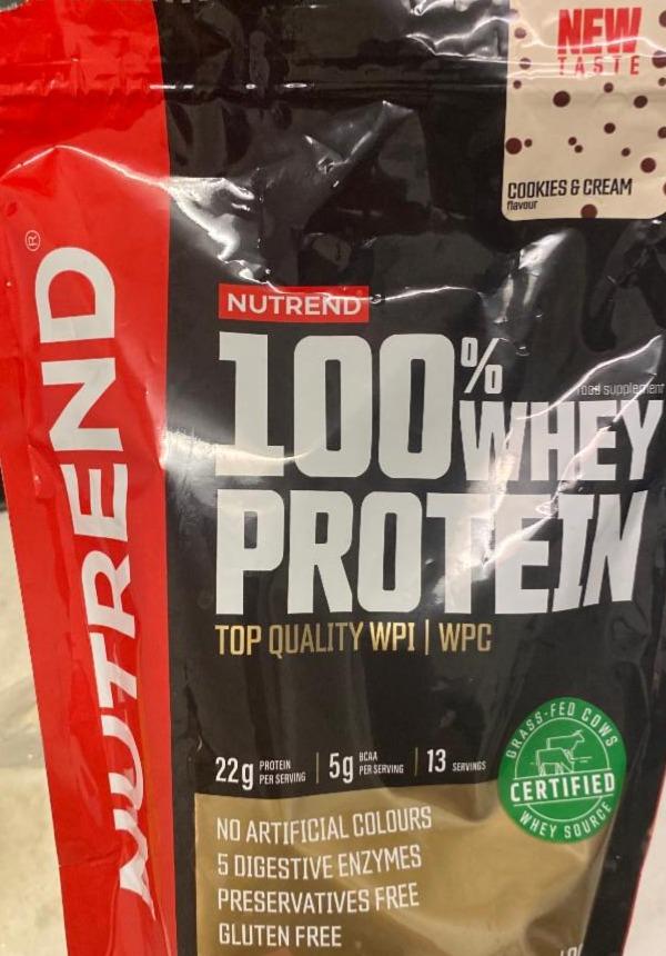 Фото - Протеїн 100% Whey Protein Cookies & Cream Nutrend