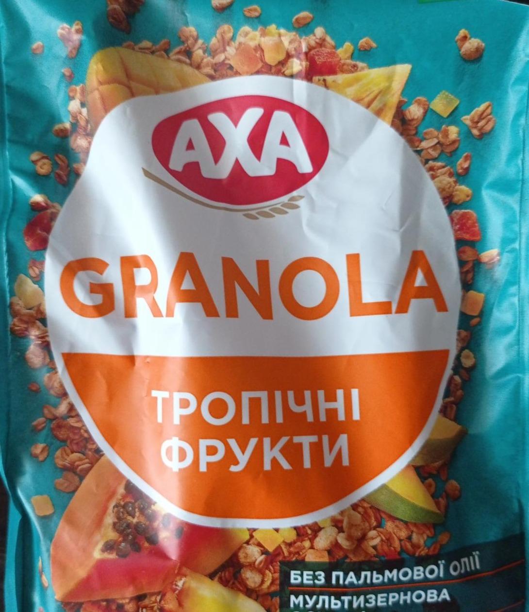 Фото - Гранола хрустка Тропічні фрукти Granola Axa