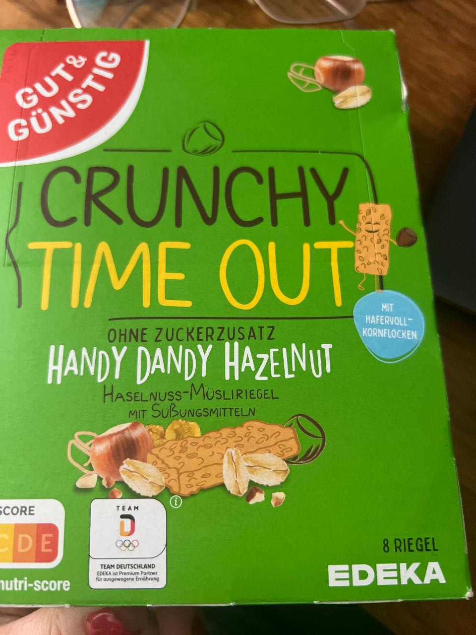 Фото - Crunchy time out handy dandy hazelnut Gut&Günstig