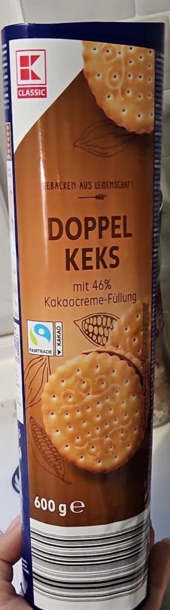 Фото - Doppel Keks mit 46% Kakaocreme-Füllung K-Classic