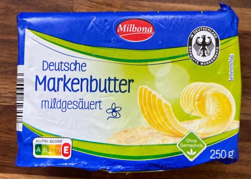 Фото - Deutsche Markenbutter mildgesäuert Milbona