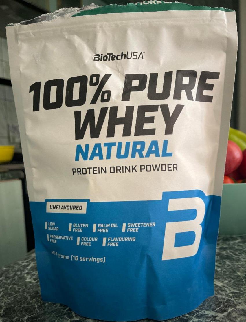 Фото - 100% Pure Whey Неароматизований протеїновий порошок для приготування напою BioTechUSA