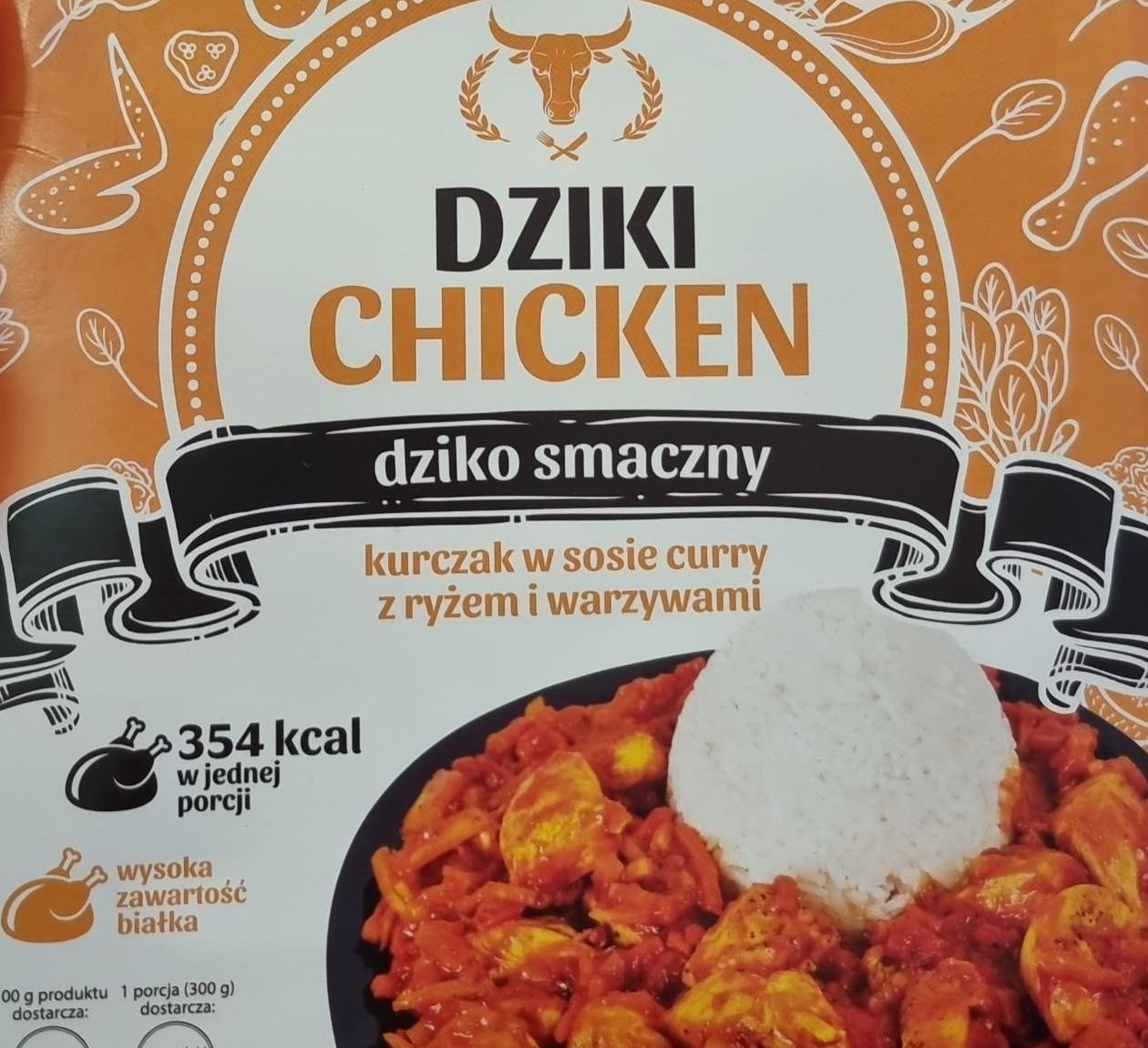 Фото - Dziki Chicken kurczak w sosie curry z ryżem i warzywami SFD Nutrition