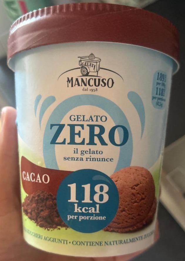 Фото - Gelato zero cacao Mancuso