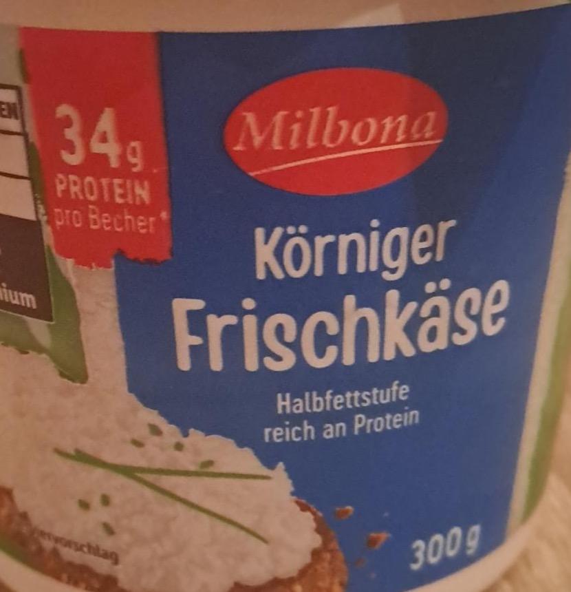 Фото - Körniger frischkäse halbfettstufe reich an protein Milbona