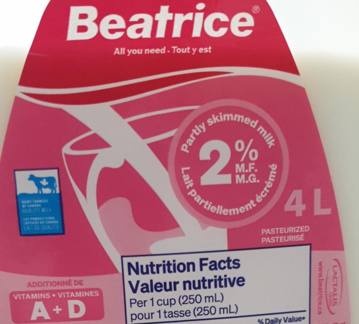 Фото - Milk 2% Beatrice