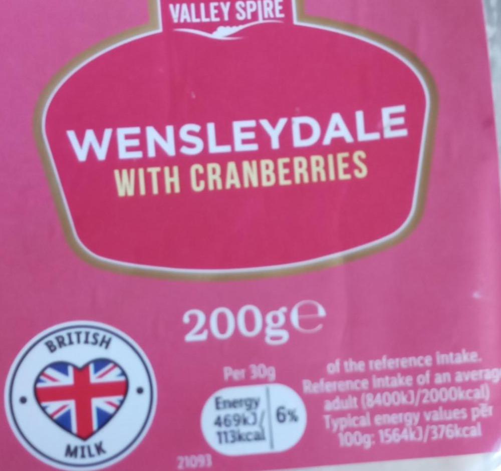 Фото - Wensleydale with cranberries Valley spire