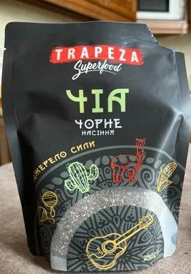 Фото - Насіння чіа чорне Superfood Trapeza