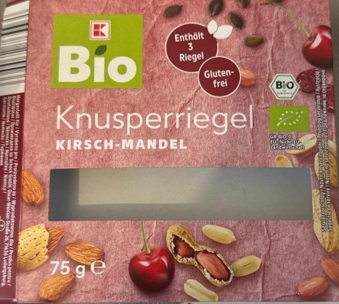 Фото - Knusperriegel kirsch-mandel Bio kaufland