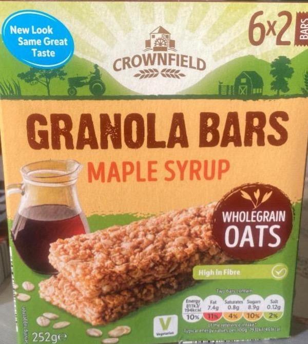 Фото - Granola bar with maple syrup Crownfield