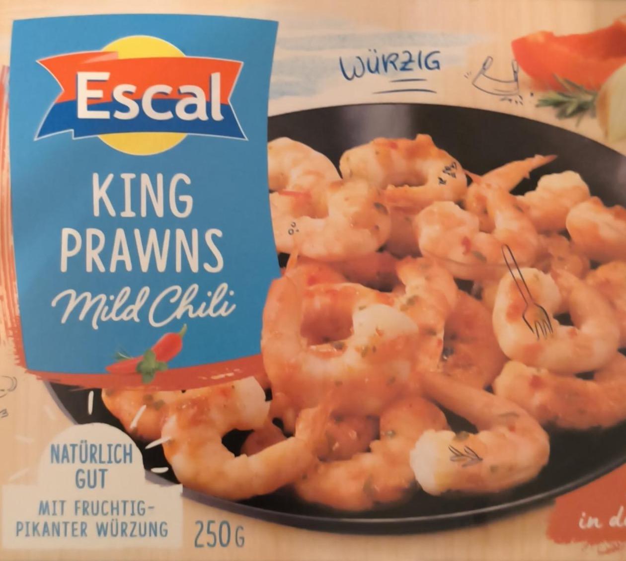 Фото - King prawns mild chili Escal