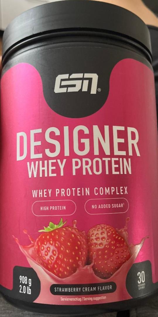 Фото - Протеїн Designer Whey Protein Strawberry Cream ESN