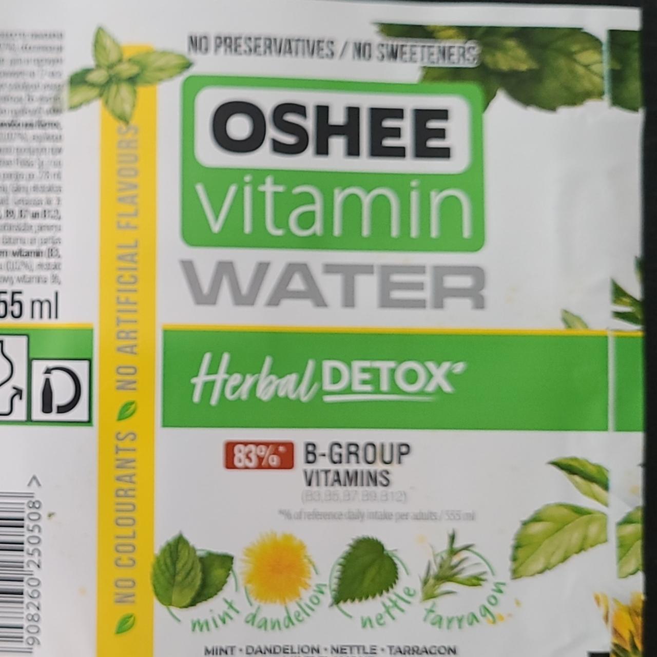 Фото - Vitamin watee Herbal DETOX OSHEE