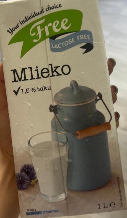 Фото - Free lactose free mlieko 1,5% tuku Billa