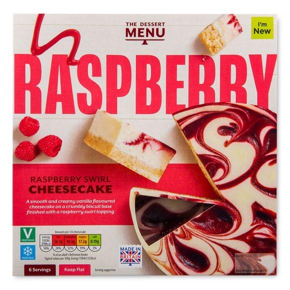 Фото - Чізкейк малина Dessert Menu Raspberry Cheesecake Aldi