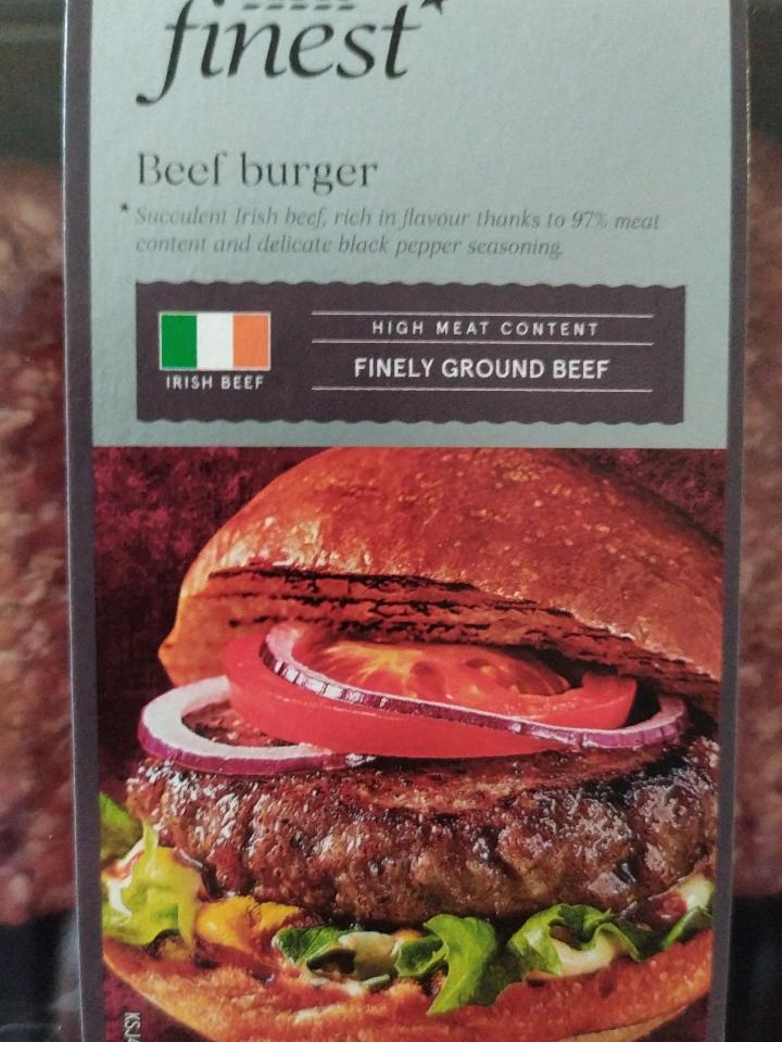 Фото - Beef burger Tesco Finest