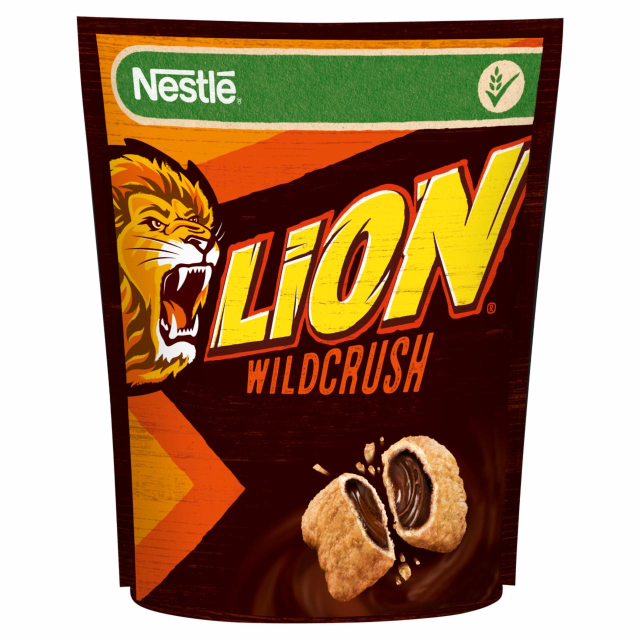 Фото - Злакові подушечки з шоколадом Wildcrush Lion Nestle