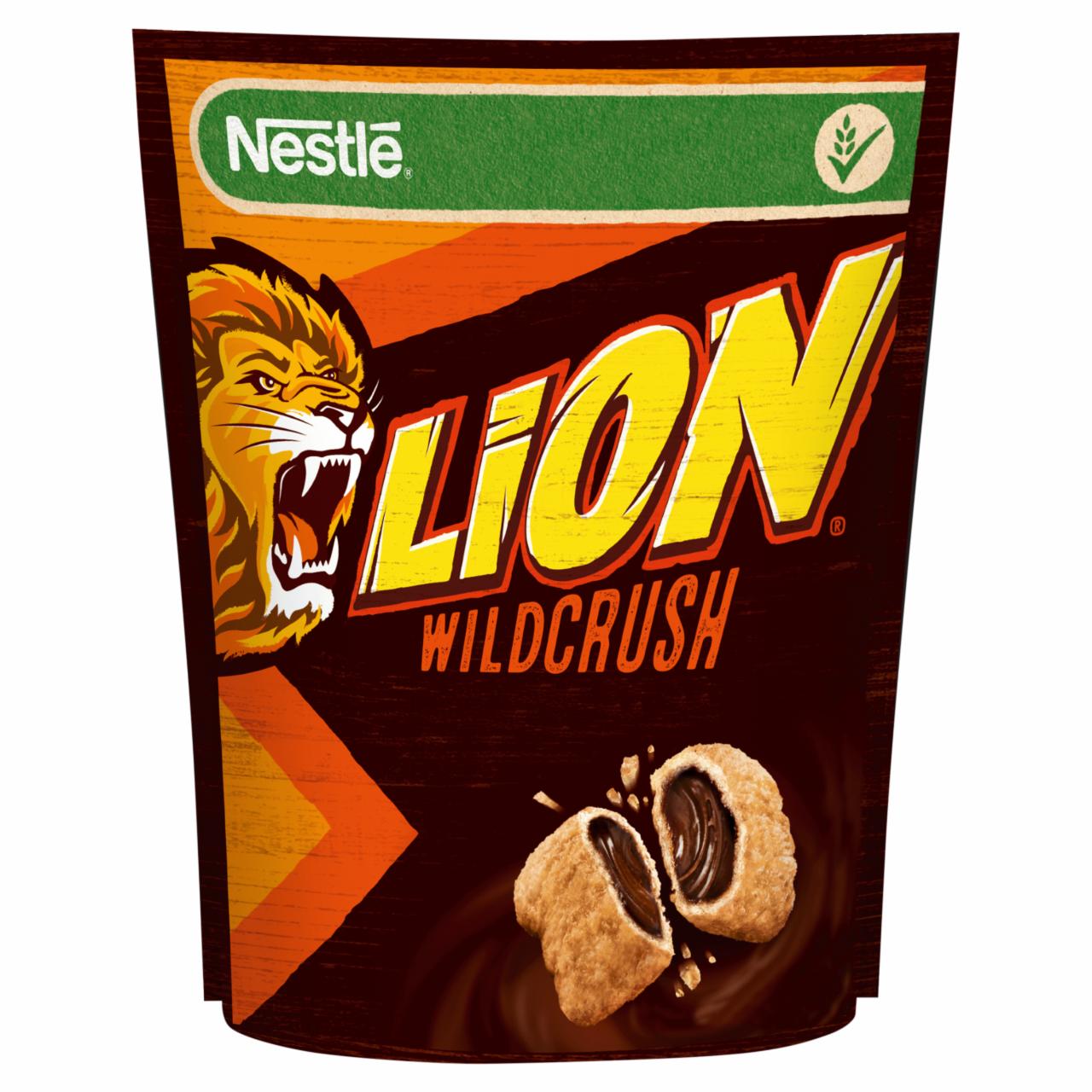 Фото - Злакові подушечки з шоколадом Wildcrush Lion Nestle