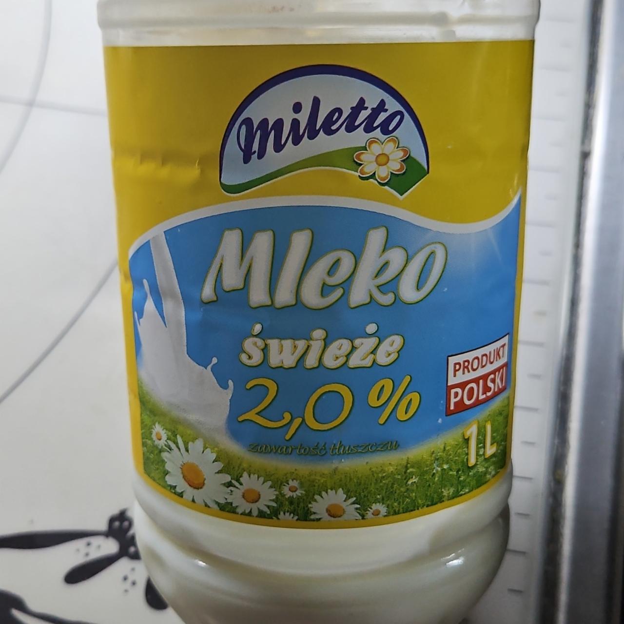 Фото - Mleko 2.0% swieze Miletto