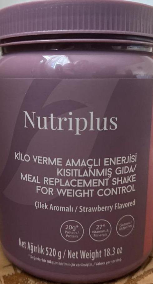 Фото - Meal replacement shake protein strawberry flavored Nutriplus