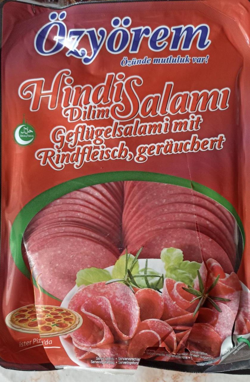 Фото - Hindi Dilim Salami Geflügelsalami mit rindfleisch, geräuchert Özyörem