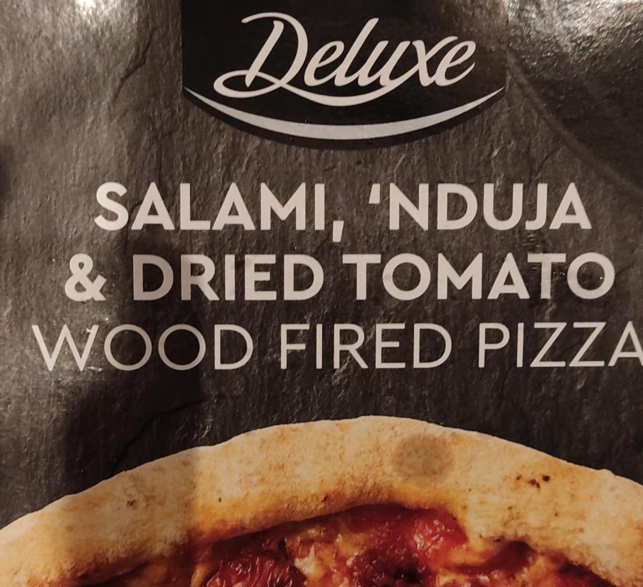 Фото - Salami nduja dried tomato wood fired pizza Deluxe